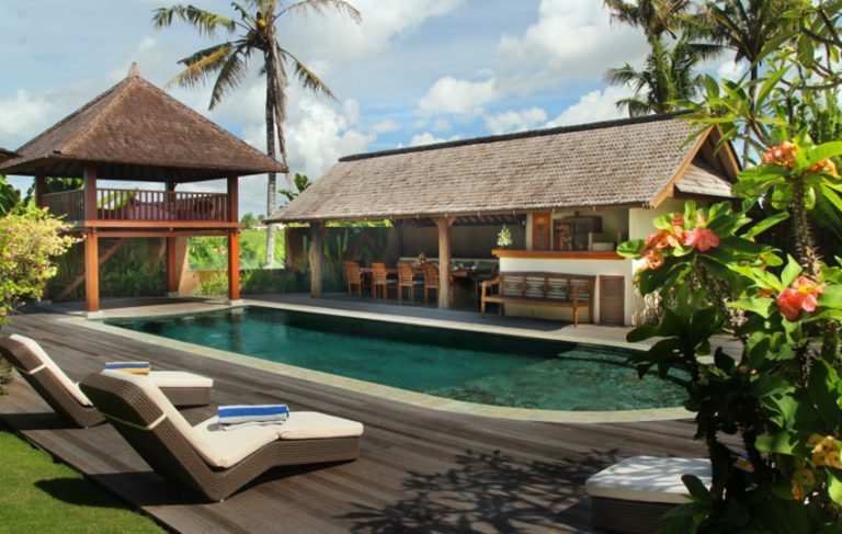 Sewa villa private pool di Bali - Tranquil 3BR Ricefield Hideaway near Echo Beach – Traditional Bungalows with Pool – BVI5368