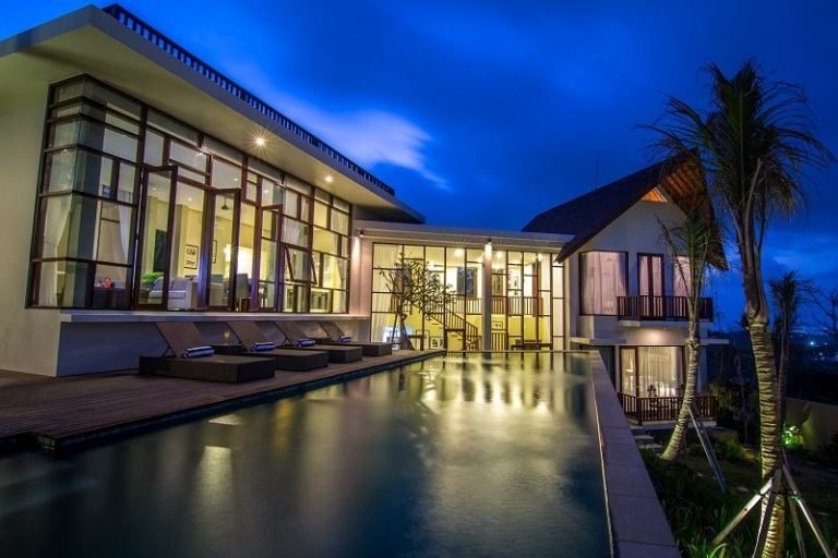 Sewa villa private pool di Bali - Panoramic 4BR Luxury Villa with Unblocked Views of Jimbaran Bay – BVI5944