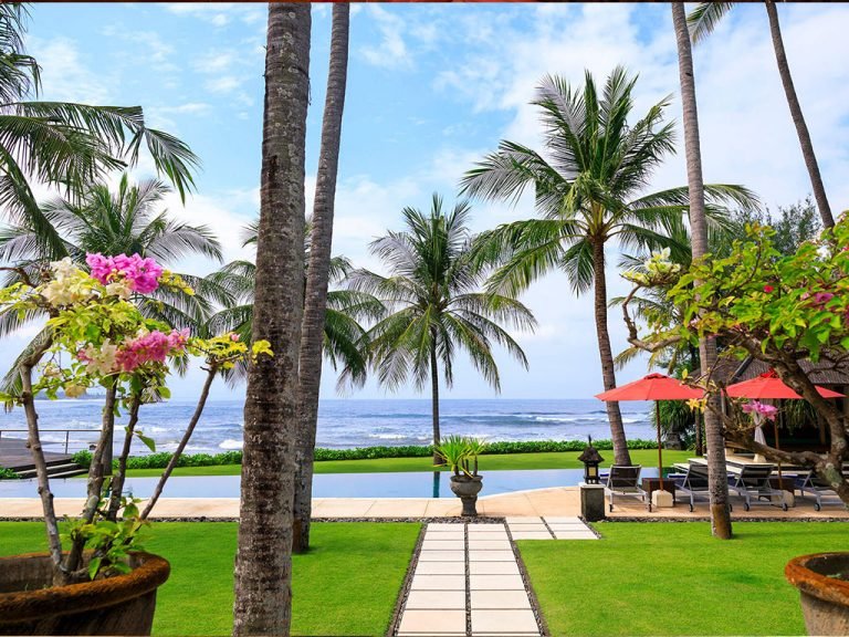 Sewa villa private pool di Bali - Elegant 4BR Beachfront Villa in Ketewel – Private Pool, Gym & Event-Ready – BVI3561