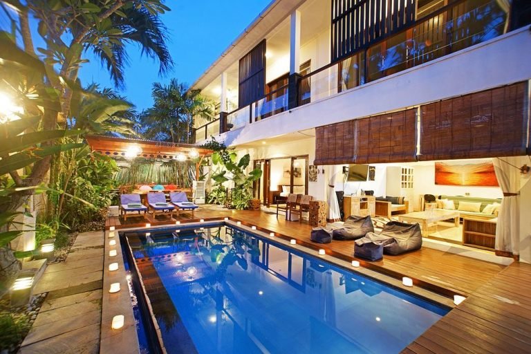 Sewa villa private pool di Bali - 5BR Modern Balinese Villa in Oberoi Seminyak — Walk to Ku De Ta & Eat Street – BVI6253
