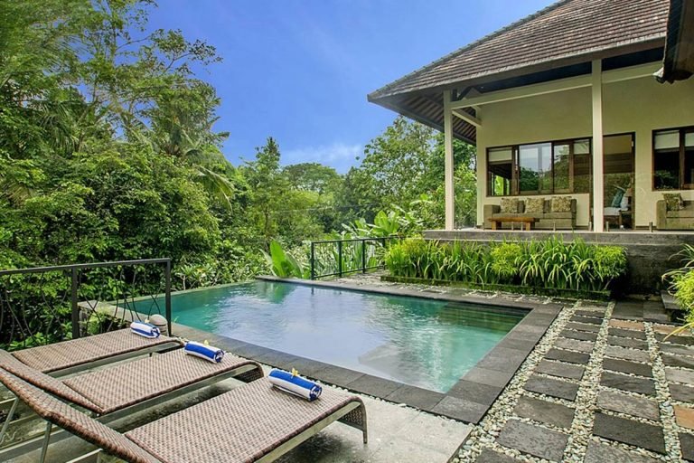 Sewa villa private pool di Bali - Spacious 4BR Jungle & Riverfront Villa — Perfect Family Getaway Between Canggu & Tanah Lot – BVI6363