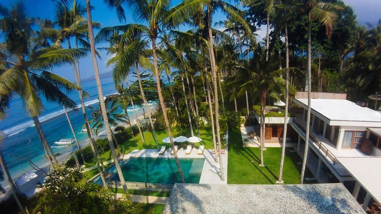 Sewa villa private pool di Bali - Beachfront 4BR Luxury Villa w/ Private Pool & White Sand Beach – Sleeps 12 | Candidasa, Bali – BVI7646