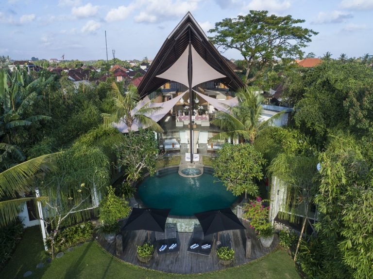 Sewa villa private pool di Bali - 4BR Designer Retreat in Canggu – Rice Field Views & Private Spa, 7 Min to Echo Beach – BVI7337