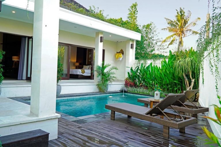 Sewa villa private pool di Bali - Tranquil 1BR Villa with Rice Field Views & Private Pool – Near Berawa, Canggu – BVI7394