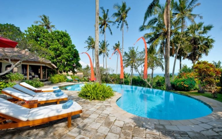 Sewa villa private pool di Bali - Romantic Oceanfront 1BR Villa in Seseh – Private Pool, Turkish Day Room & Direct Beach Access – BVI7547