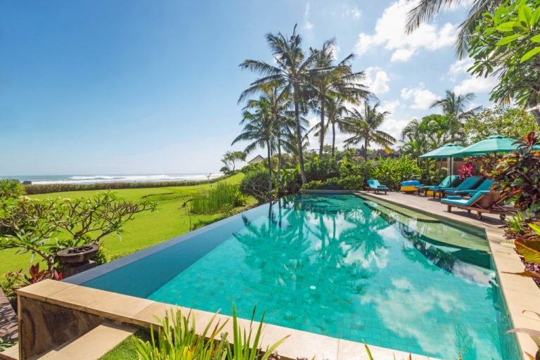 Sewa villa private pool di Bali - 4BR Oceanfront Villa Estate in Canggu – Cliffside Sunset Views & Private Pool – BVI7603