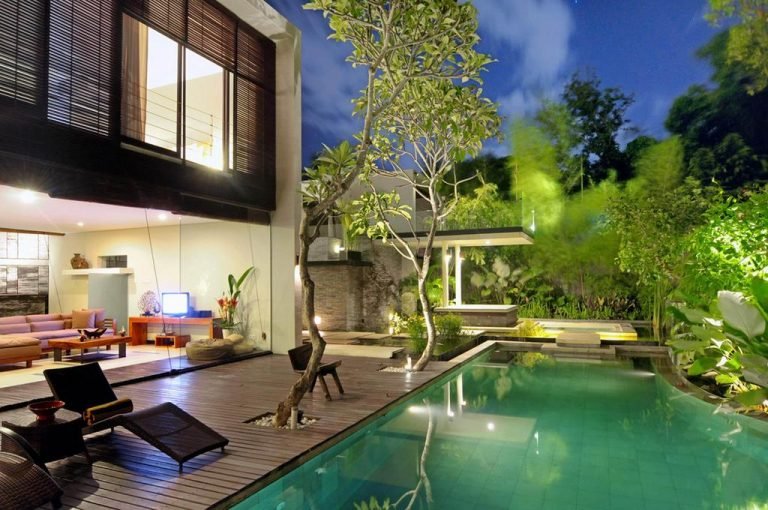 Sewa villa private pool di Bali - Architect-Designed 3BR Riverfront Villa w/ Jacuzzi & Sun Deck | Petitenget – BVI7872