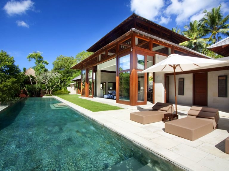 Sewa villa private pool di Bali - Riverside Luxury 4BR Villa in Tabanan – 2 Pools, Jungle Views & Private Chef – BVI7368