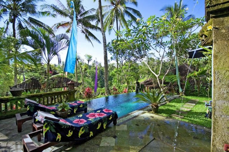 Sewa villa private pool di Bali - Tranquil 2-Bedroom Jungle Villa in Authentic Balinese Village – With Infinity Pool & River Views – BVI7058