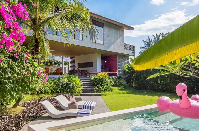 Sewa villa private pool di Bali - Modern Oasis: 3BR Villa in Gianyar with Rice Field Views, Beach Access & Private Gym – BVI11021