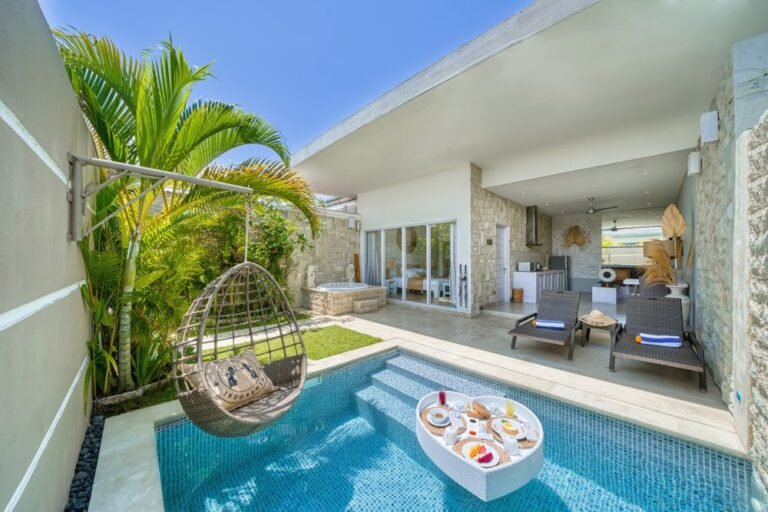 Sewa villa private pool di Bali - Romantic 1BR Private Villa w/ Pool & Jacuzzi – Tranquil Hideaway in Legian – BVI10555