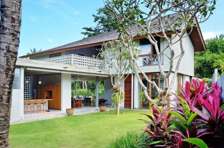 Sewa villa private pool di Bali - Designer Escape: 4BR Modern Villa Steps from Saba Beach – Gym, Spa & 19m Pool – BVI11046