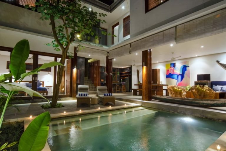 Sewa villa private pool di Bali - 4BR Tropical Villa in Umalas – Between Seminyak & Canggu, Perfect for Families – BVI11370