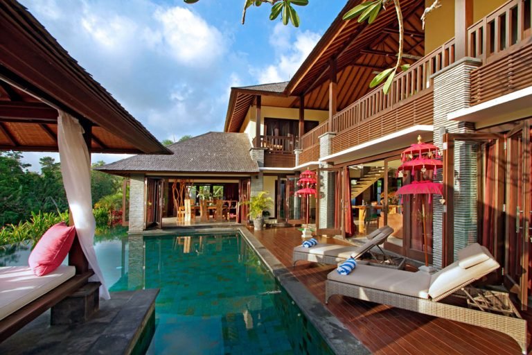 Sewa villa private pool di Bali - 4BR Private Villa in Canggu – Rice Field Views, L-Shaped Pool & Open-Plan Charm – BVI13120