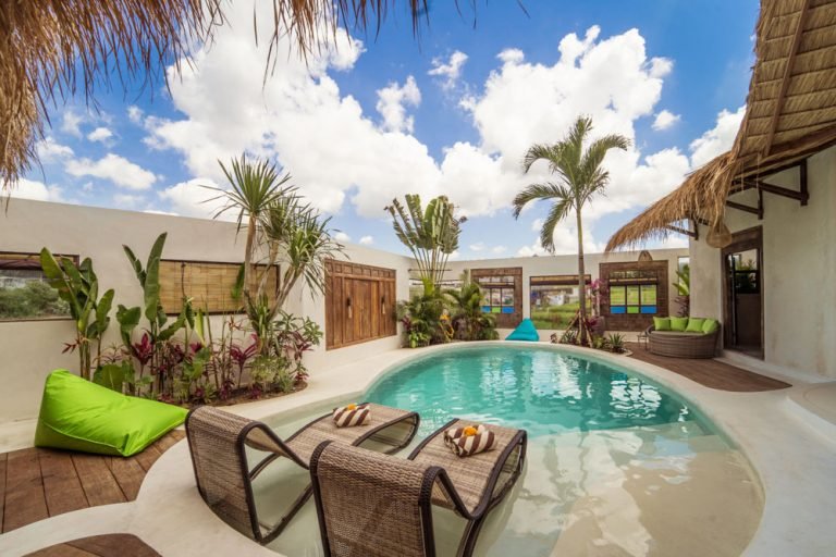 Sewa villa private pool di Bali - Minimalist 3-Bedroom Villa with Rice Field Views in Kerobokan – BVI16223