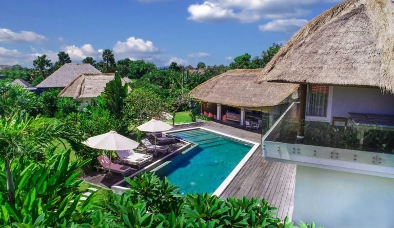 Sewa villa private pool di Bali - Hidden Luxury 4-Bedroom Villa in Canggu’s Rice Fields – BVI16908