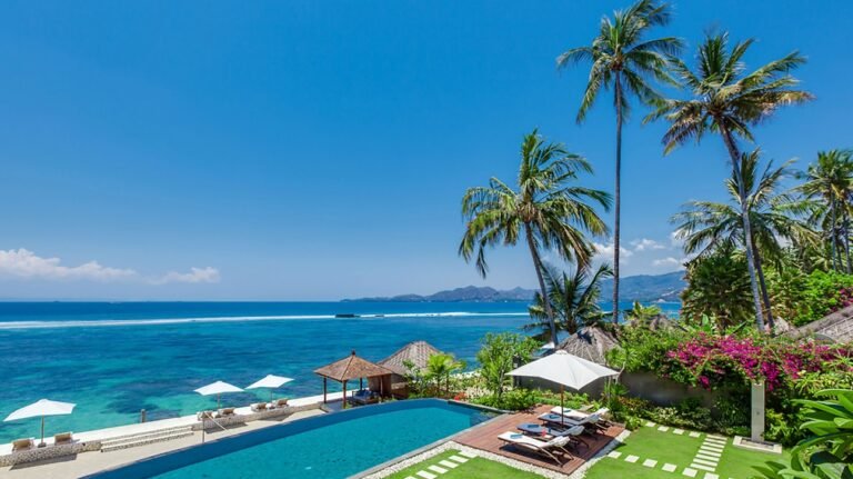 Sewa villa private pool di Bali - 4 Bdr Luxury Beachfront Villa with Private Pool & Elevated Beach on Bali’s East Coast – BVI19124