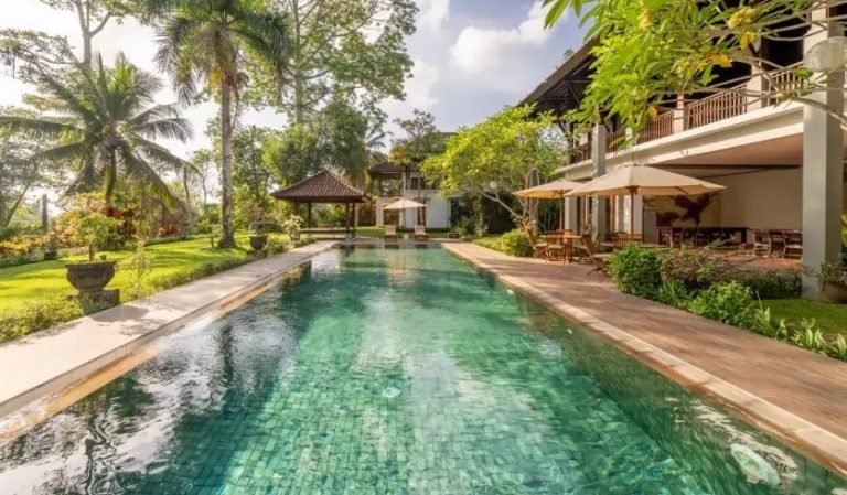 Sewa villa private pool di Bali - Grand 8BR Jungle Villa in Ubud – River Walks, Rice Fields & Private Chef Option – BVI20074