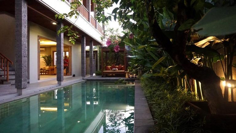 Sewa villa private pool di Bali - 3-Bedroom Modern Villa in Pererenan – Rice Field Views & Rooftop Gazebo – BVI24551