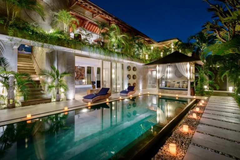 Sewa villa private pool di Bali - Sophisticated 5-Bedroom Luxury Villa on the Border of Seminyak & Canggu – Walk to Beach – BVI23716