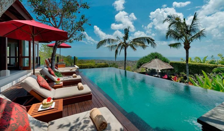 Sewa villa private pool di Bali - Luxury 3-Bedroom Villa with Ocean Views – Jimbaran, Bali – BVI24111