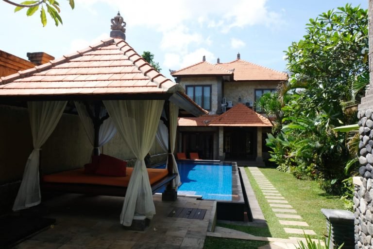 Sewa villa private pool di Bali - 2-Bedroom Villa Jimbaran with Private Pool & Gazebo, 10-Min Walk to the Beach – BVI26594