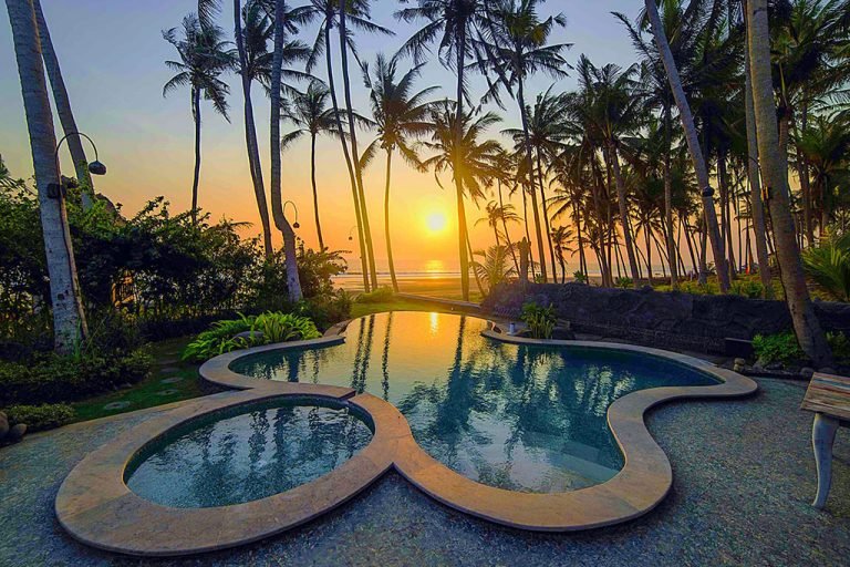 Sewa villa private pool di Bali - Absolute Beachfront 1BR Romantic Villa in Tanah Lot – Designer Interior, Private Pool & Ocean Views – BVI25479