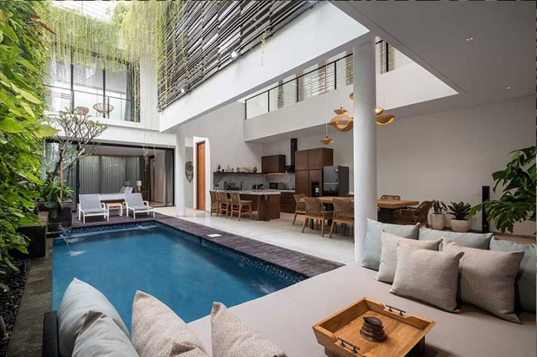 Sewa villa private pool di Bali - Stylish 3-Bedroom Villa with Rooftop, Pool & Garden in Canggu – BVI29152