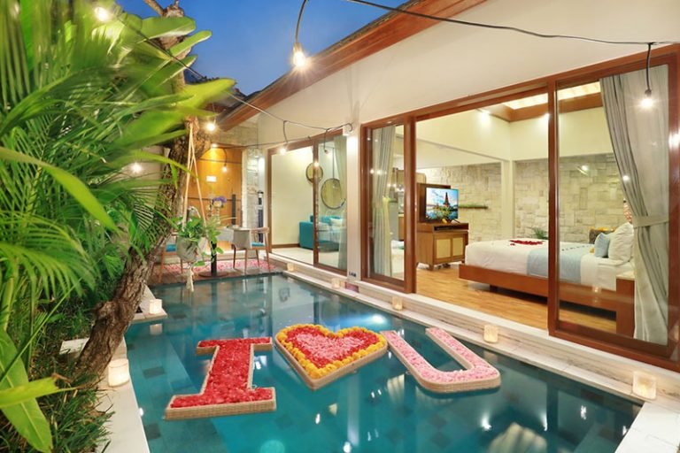 Sewa villa private pool di Bali - 14 Romantic 1-Bedroom Villas with Private Pool & Bathtub in Seminyak-Legian Border – BVI28106