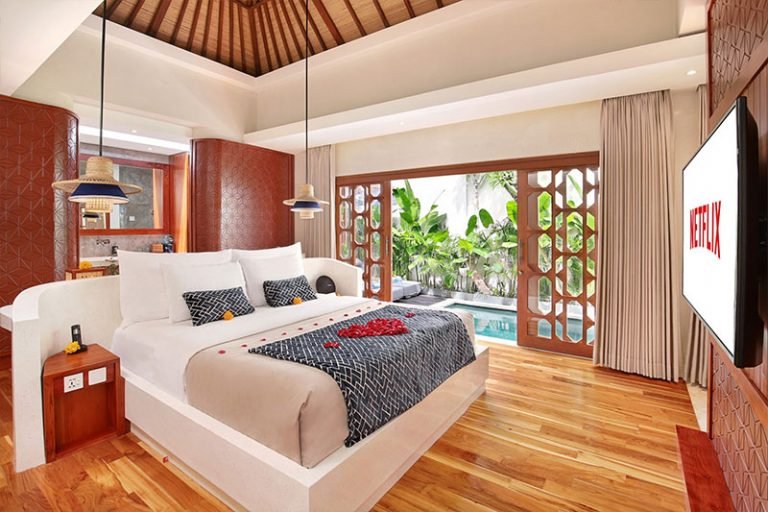 Sewa villa private pool di Bali - Romantic 1-Bedroom Villa with Private Pool & Floating Jacuzzi in Ubud – BVI28187