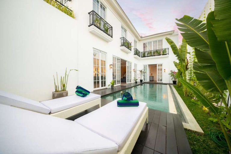 Sewa villa private pool di Bali - Stylish 3-Bedroom Private Villa in Canggu – Minimalist Design & Beachside Location – BVI35937