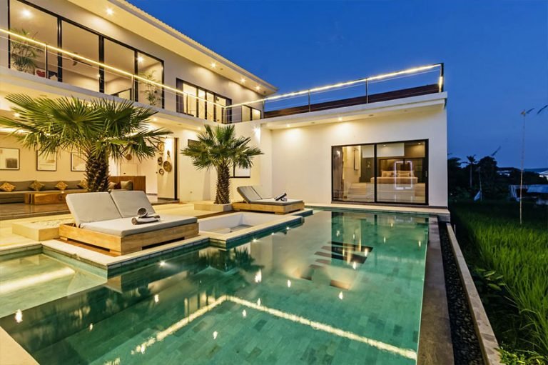 Sewa villa private pool di Bali - 4BR Modern Luxury Villa in Canggu – A Symphony of Style, Comfort & Balinese Elegance  – BVI44130