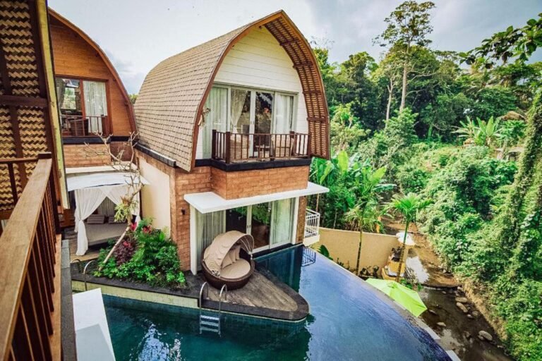 Sewa villa private pool di Bali - Family Villa at Complex Villas – 2-Bedroom Riverfront Stay with Plunge Pool – BVI45644