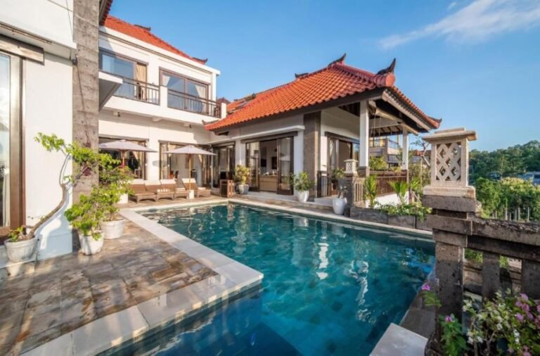 Sewa villa private pool di Bali - Stylish 4–5BR Family Villa with Ocean Views & Sunset Infinity Pool in Jimbaran – VI50939