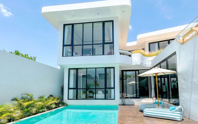 Sewa villa private pool di Bali - Villa 4BR Modern Minimalis dengan Private Pool di Berawa Canggu – BVI56206