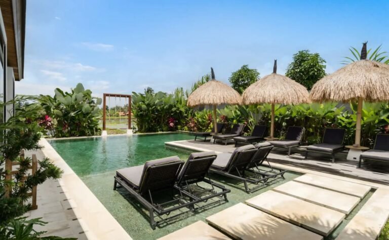 Sewa villa private pool di Bali - Villa 5BR Ricefield View dengan Infinity Pool di Ubud – BVI55839