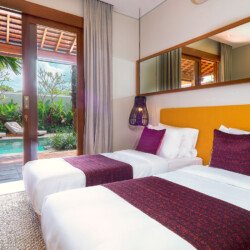 Retret Tropis Modern 2 Kamar Tidur nan Menenangkan di Canggu – BVI55079