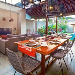 Retret Tropis Modern 2 Kamar Tidur nan Menenangkan di Canggu – BVI55079
