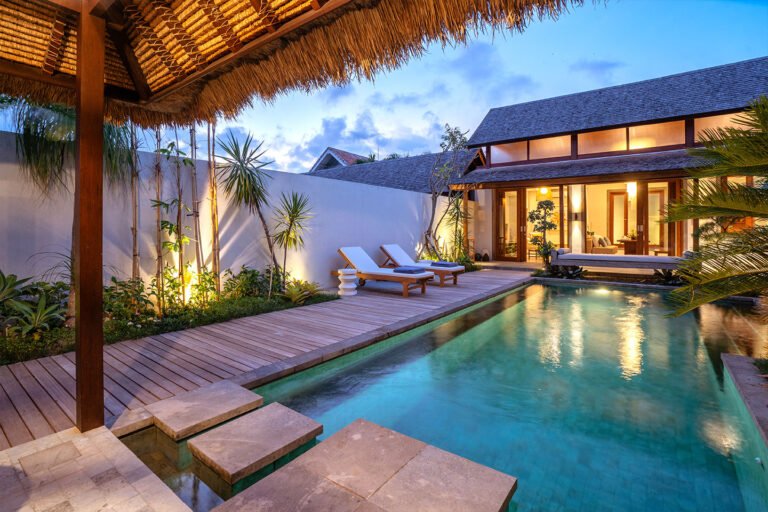 Sewa villa private pool di Bali - Elegant 2BR Villa dengan Private Pool & Open-Air Living di Canggu – BVI65683